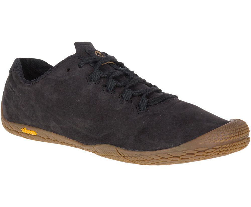 Buty Sportowe Merrell Damskie Czarne - Vapor Glove 3 Luna Skórzane - 370652-DVP